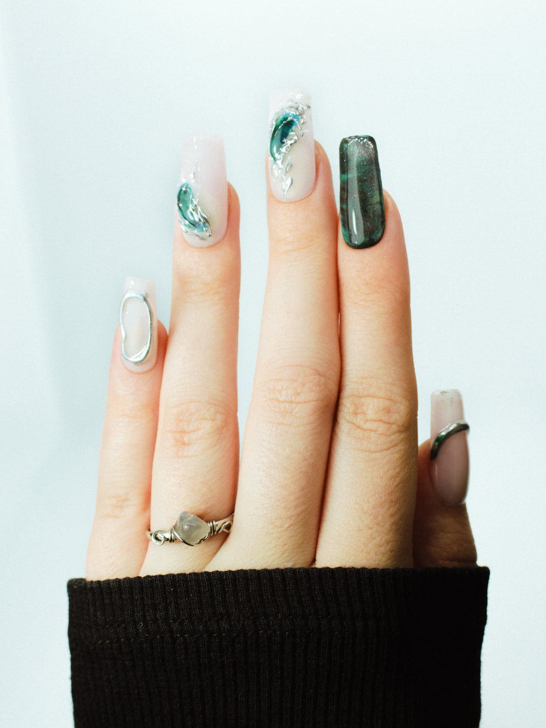 Bague argentée