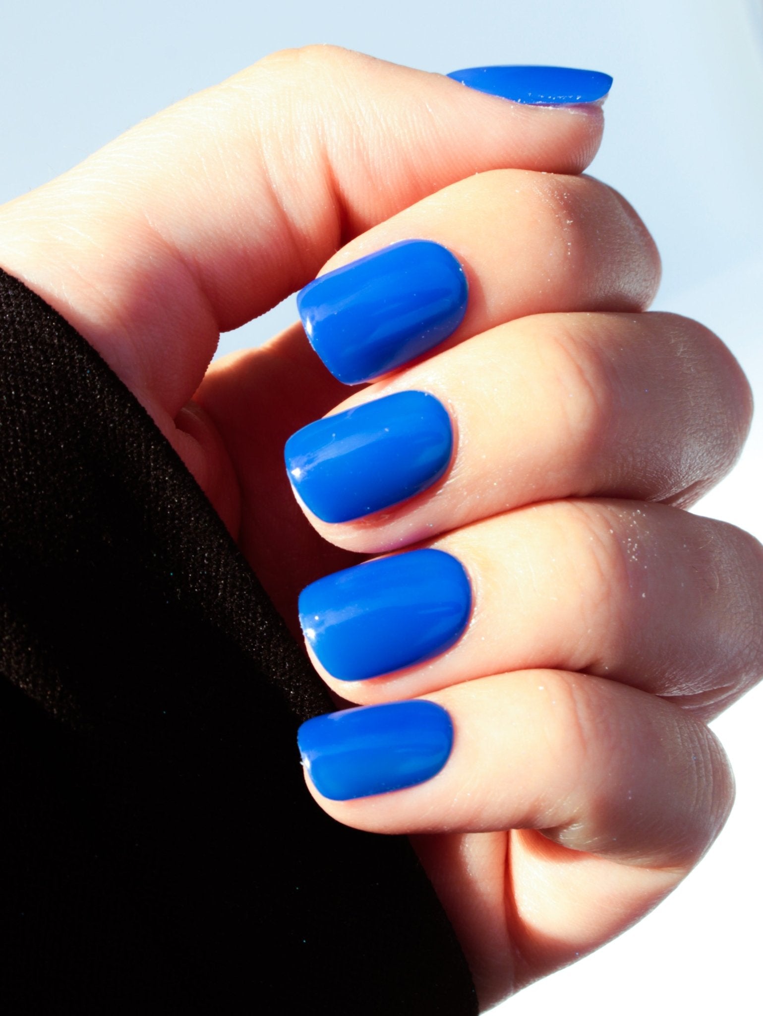 ongles vacances bleu pastel press on nails été